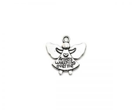 Sterling Silver "Angel Watching Over Me" Charm