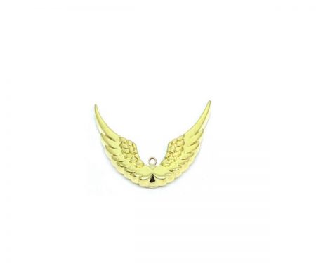 Gold 925 Silver Angel Wing Charm