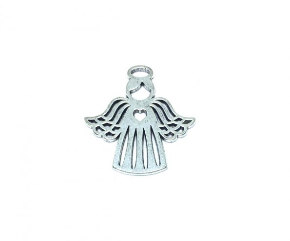 LAN-012 925 Sterling Silver Angel Charm