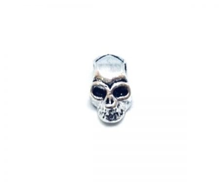 Sterling Skull Bead