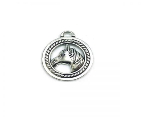 925 Silver Horse Head Charm