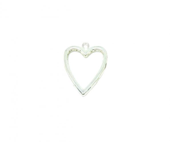 LHRT-001 Heart Charm Sterling Silver