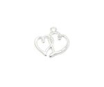 LHRT-003 Sterling Silver Heart Charms