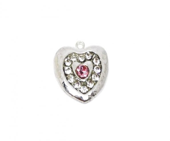 LHRT-007 925 Sterling Silver Heart Charm