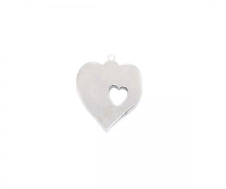 Solid Silver Heart Charm