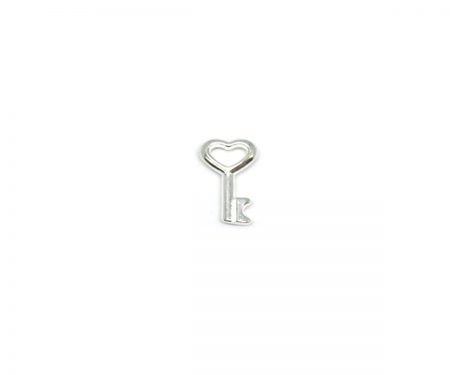 Tiny Sterling Silver Key Charm