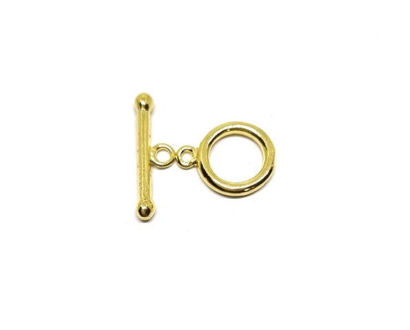 LTOG-023 Round Toggle Clasp Sterling Silver